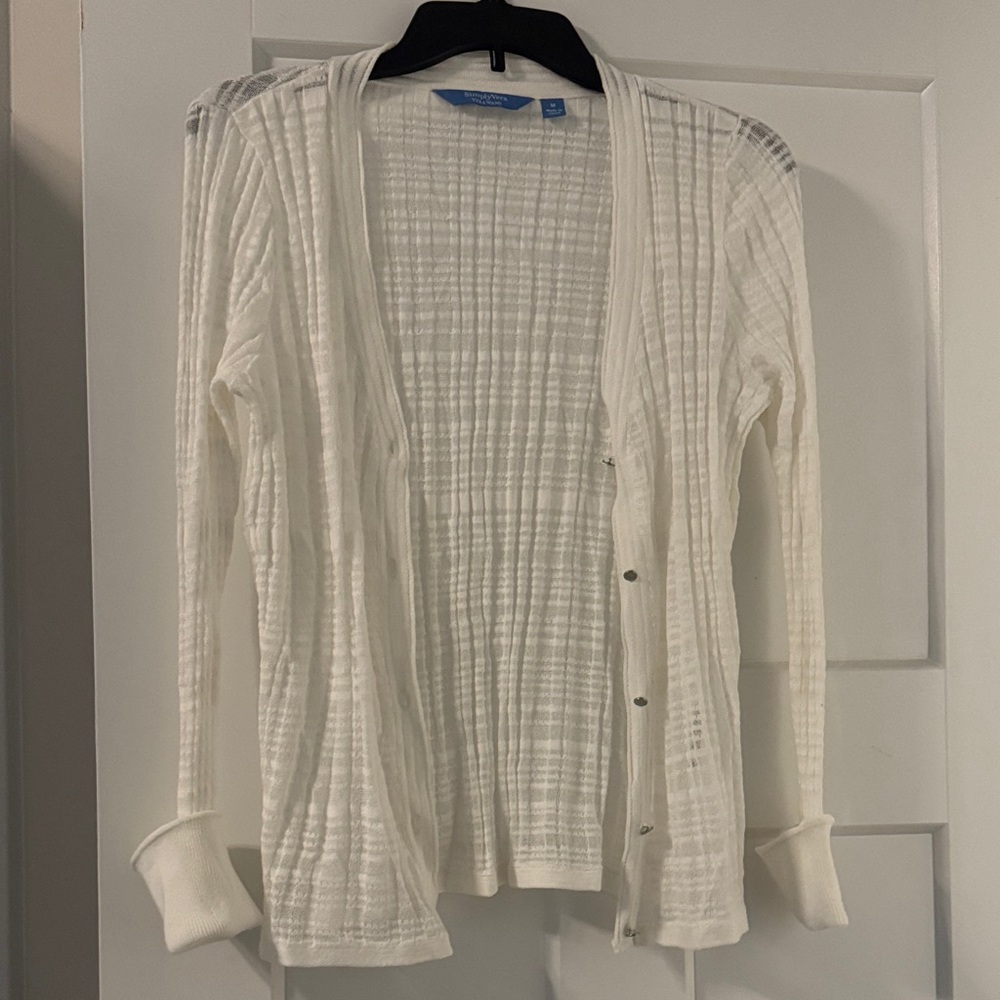 Simply Vera Vera Wang Cream Textured Cardigan